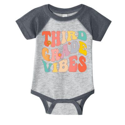 Third Grade Vibes For 3rd Grade Teacher Infant Baby Jersey Bodysuit