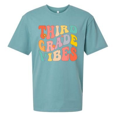 Third Grade Vibes For 3rd Grade Teacher Sueded Cloud Jersey T-Shirt