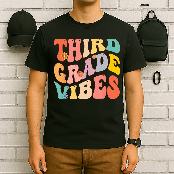 Third Grade Vibes For 3rd Grade Teacher T-Shirt