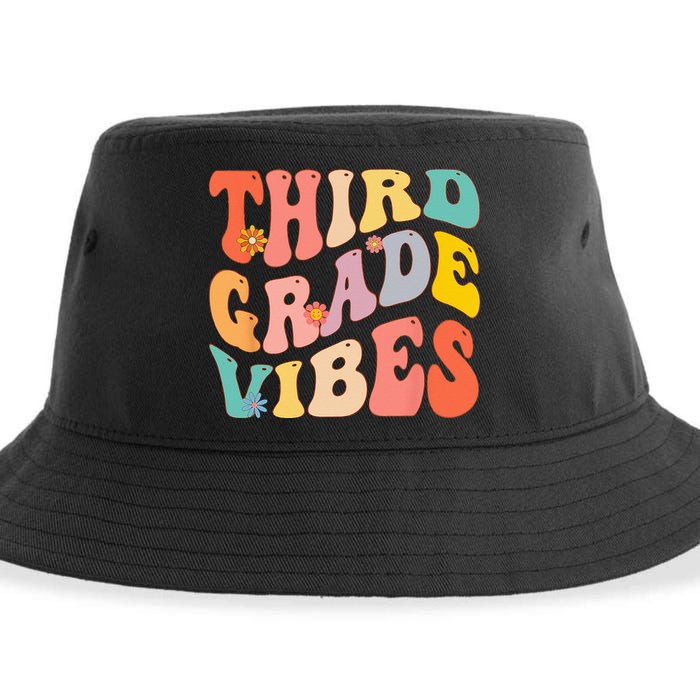 Third Grade Vibes For 3rd Grade Teacher Sustainable Bucket Hat