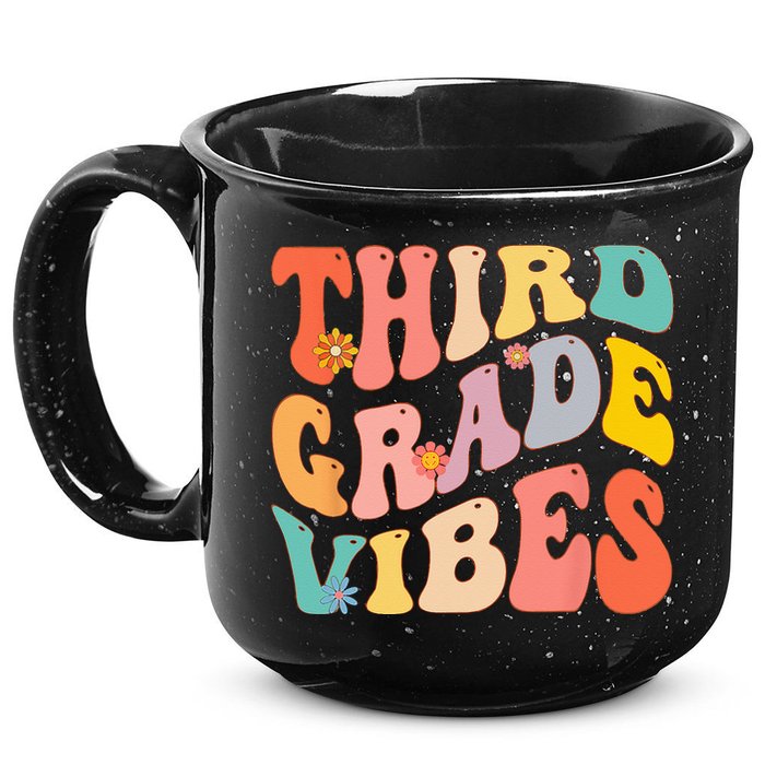 Third Grade Vibes For 3rd Grade Teacher 15oz Campfire Ceramic Mug