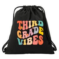 Third Grade Vibes For 3rd Grade Teacher Drawstring Bag