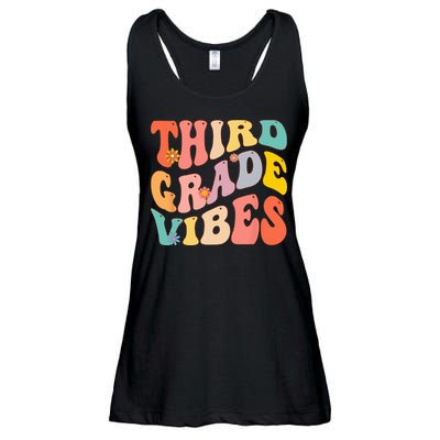 Third Grade Vibes For 3rd Grade Teacher Ladies Essential Flowy Tank