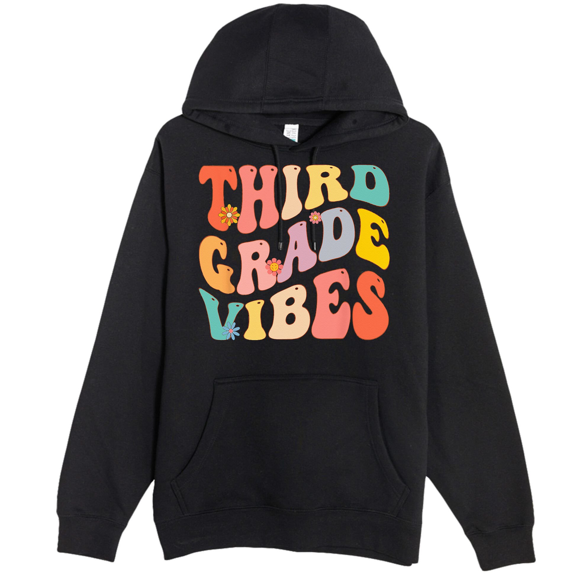 Third Grade Vibes For 3rd Grade Teacher Premium Pullover Hoodie