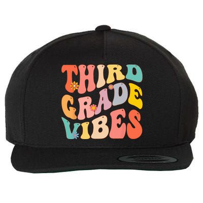 Third Grade Vibes For 3rd Grade Teacher Wool Snapback Cap
