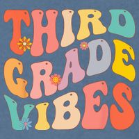 Third Grade Vibes For 3rd Grade Teacher Garment-Dyed Sweatshirt