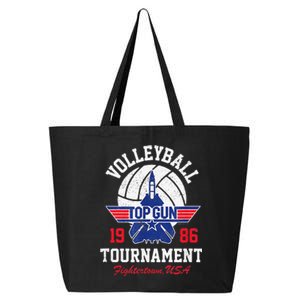 Top Gun Volleyball Tournament funny american flag 25L Jumbo Tote