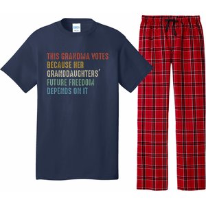 This Grandma Votes Because Her Granddaughters Future Freedom Pajama Set