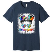 Third Grade Vibes Messy Hair Bun Girl Back To School First Premium T-Shirt