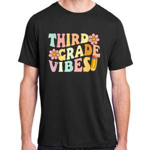 Third Grade Vibes 3rd Grade 1st Day Of School Teacher Kid Adult ChromaSoft Performance T-Shirt