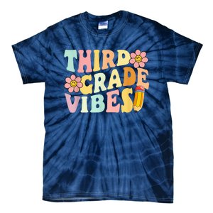 Third Grade Vibes 3rd Grade 1st Day Of School Teacher Kid Tie-Dye T-Shirt