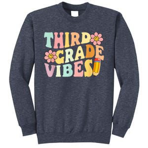 Third Grade Vibes 3rd Grade 1st Day Of School Teacher Kid Sweatshirt