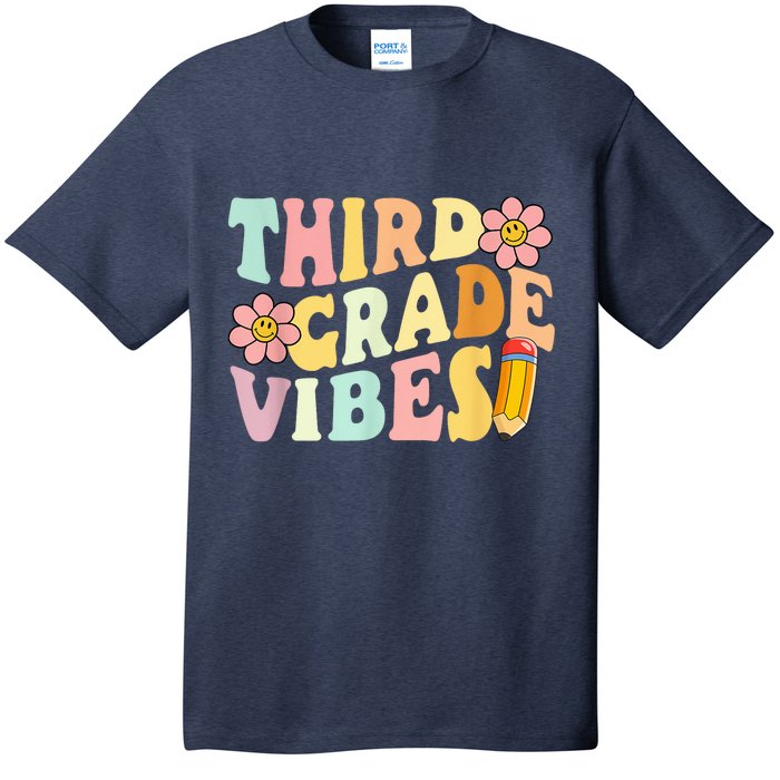 Third Grade Vibes 3rd Grade 1st Day Of School Teacher Kid T-Shirt