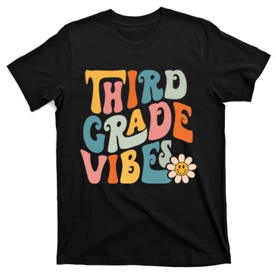 Third Grade Vibes 3rd Grade Team Retro 1st Day Of School T-Shirt