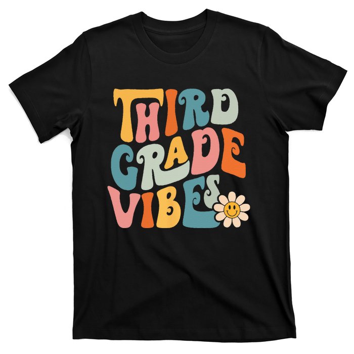 Third Grade Vibes 3rd Grade Team Retro 1st Day Of School T-Shirt