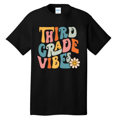 Third Grade Vibes 3rd Grade Team Retro 1st Day Of School Tall T-Shirt