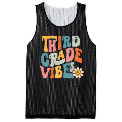 Third Grade Vibes 3rd Grade Team Retro 1st Day Of School Mesh Reversible Basketball Jersey Tank