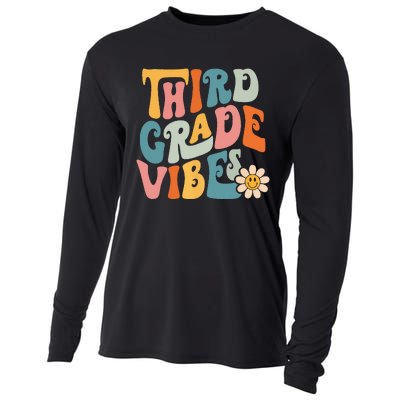 Third Grade Vibes 3rd Grade Team Retro 1st Day Of School Cooling Performance Long Sleeve Crew