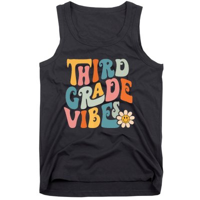 Third Grade Vibes 3rd Grade Team Retro 1st Day Of School Tank Top