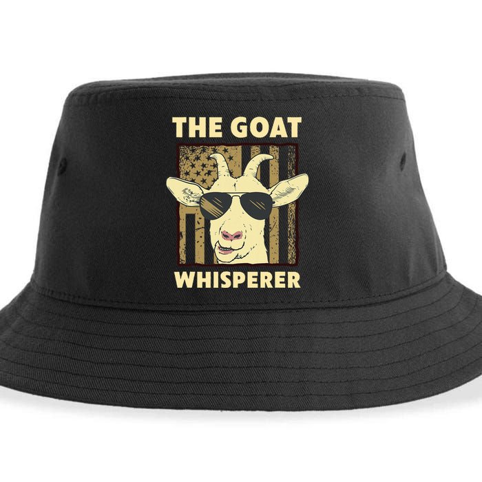 The Goat Whisperer Design Farmer Goat Lover Sustainable Bucket Hat