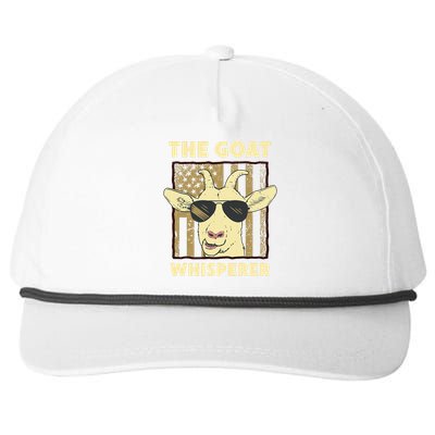 The Goat Whisperer Design Farmer Goat Lover Snapback Five-Panel Rope Hat