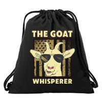 The Goat Whisperer Design Farmer Goat Lover Drawstring Bag