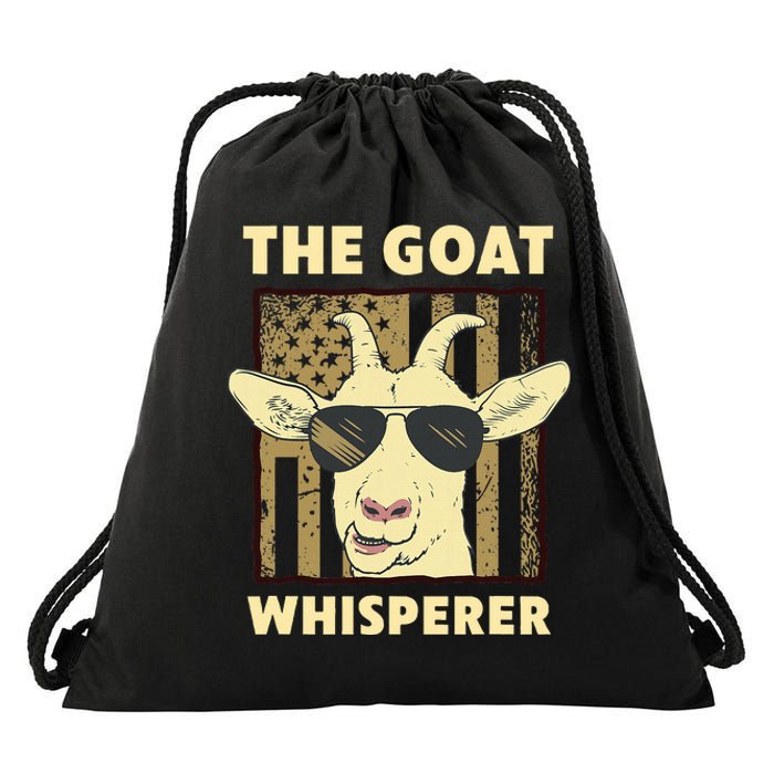 The Goat Whisperer Design Farmer Goat Lover Drawstring Bag