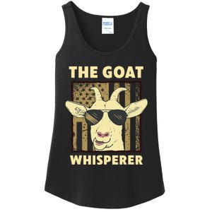 The Goat Whisperer Design Farmer Goat Lover Ladies Essential Tank