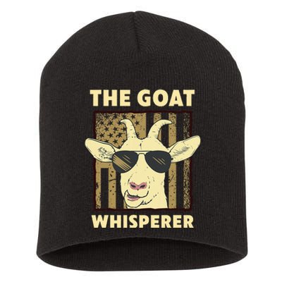 The Goat Whisperer Design Farmer Goat Lover Short Acrylic Beanie