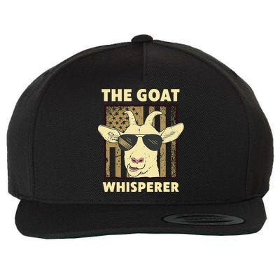 The Goat Whisperer Design Farmer Goat Lover Wool Snapback Cap