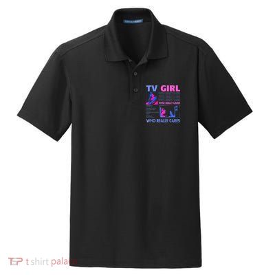 Tv Girl Who Really Care Dry Zone Grid Polo