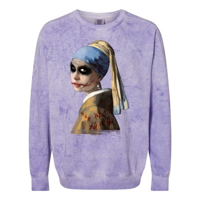 The Girl With The Broken Smile Classic Colorblast Crewneck Sweatshirt