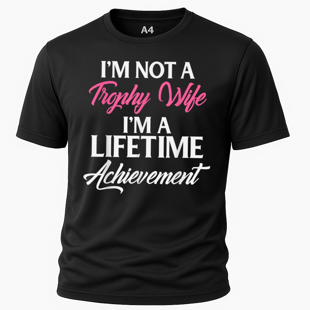 Trophy Gaming Wife Funny Mother Cooling Performance Crew T-Shirt