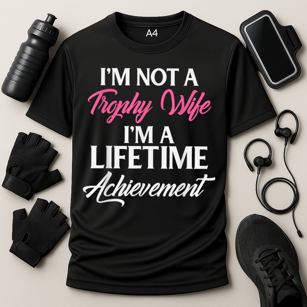 Trophy Gaming Wife Funny Mother Cooling Performance Crew T-Shirt