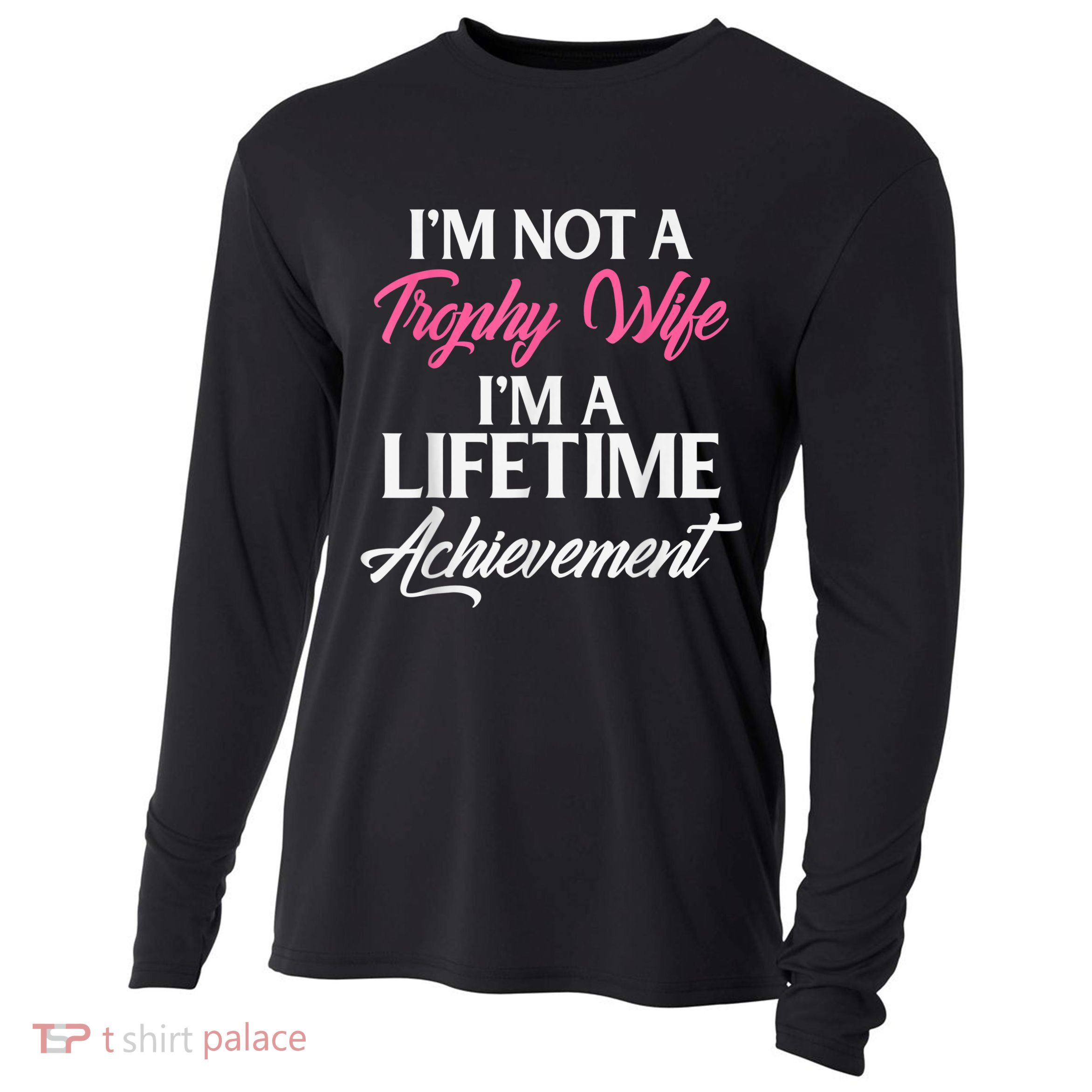 Trophy Gaming Wife Funny Mother Cooling Performance Long Sleeve Crew