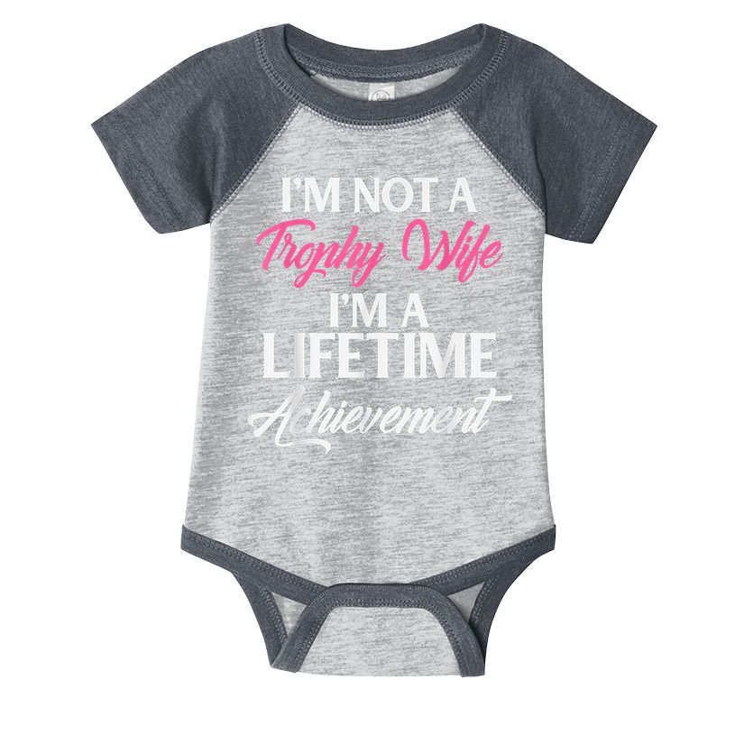 Trophy Gaming Wife Funny Mother Infant Baby Jersey Bodysuit