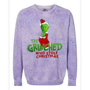 The Grinched Who Stole Christmas Funny Joe Biden Colorblast Crewneck Sweatshirt