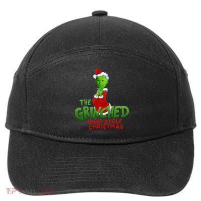 The Grinched Who Stole Christmas Funny Joe Biden 7-Panel Snapback Hat