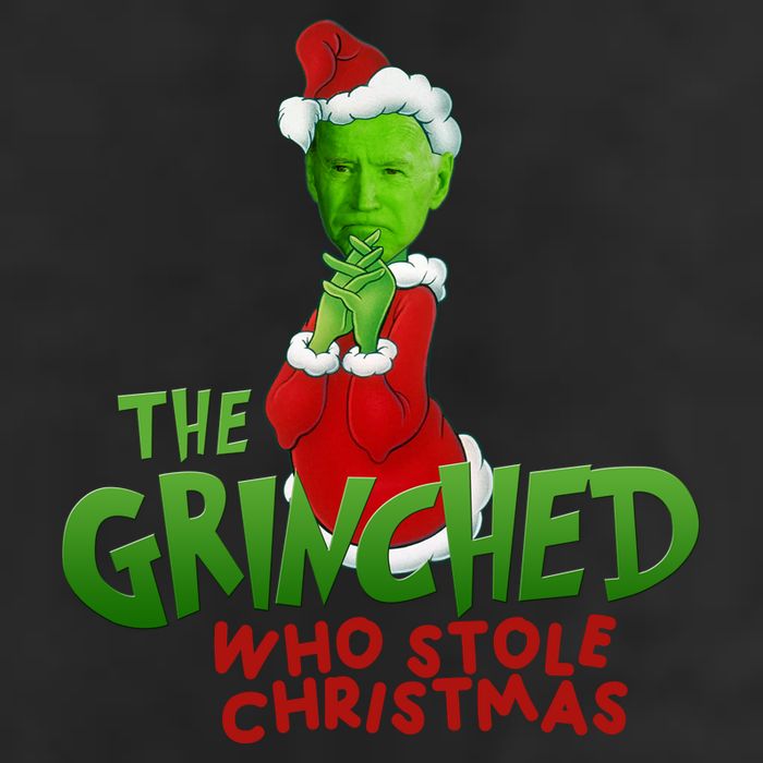 The Grinched Who Stole Christmas Funny Joe Biden 25L Jumbo Tote