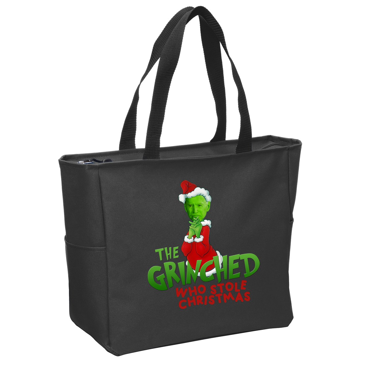 The Grinched Who Stole Christmas Funny Joe Biden Zip Tote Bag