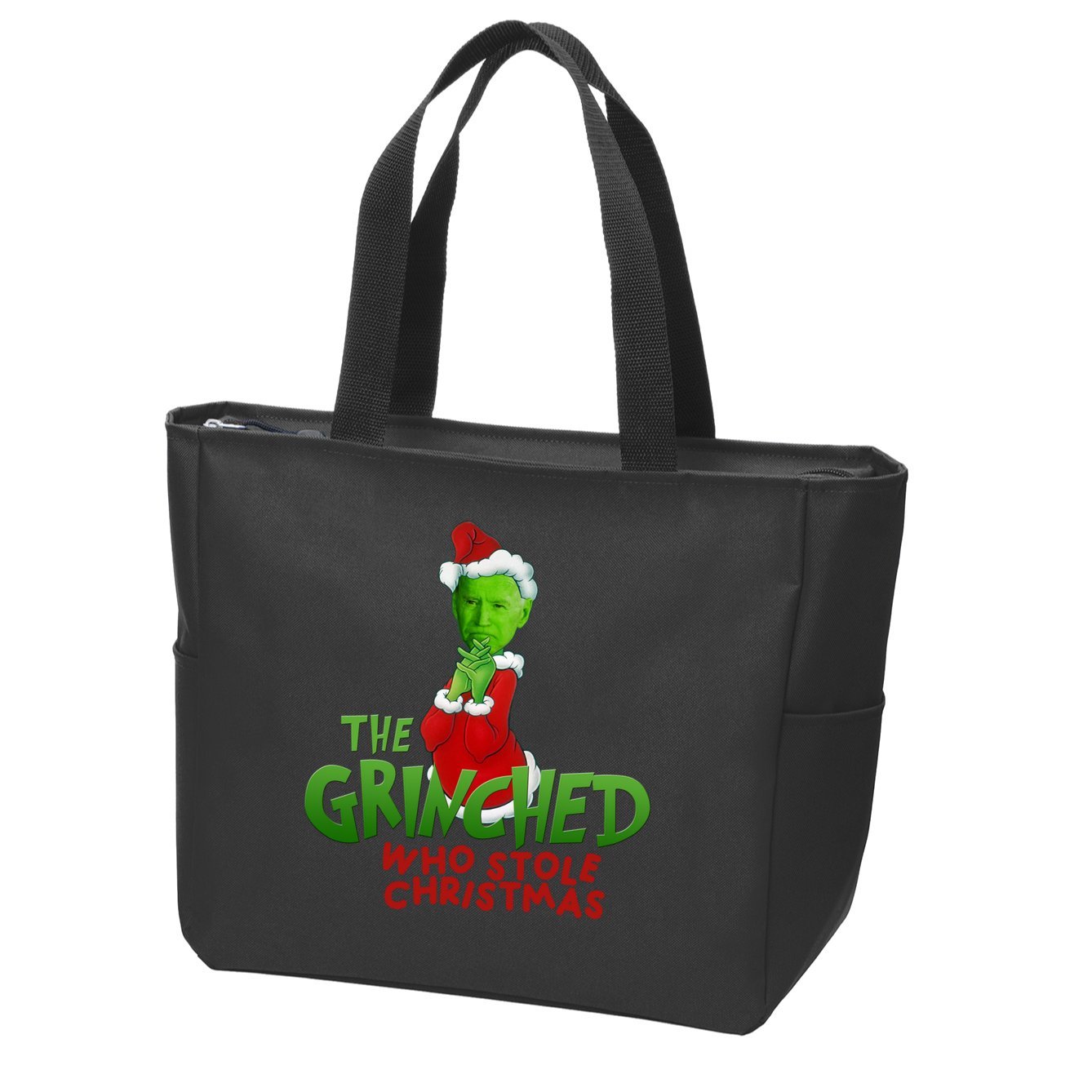 The Grinched Who Stole Christmas Funny Joe Biden Zip Tote Bag