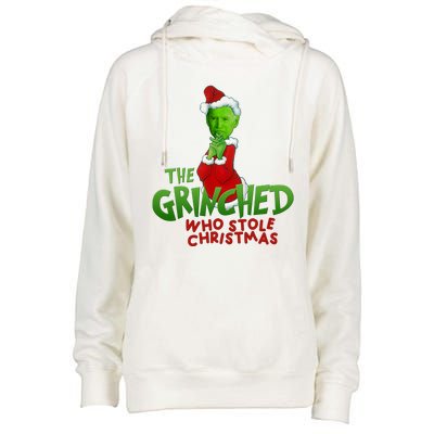 The Grinched Who Stole Christmas Funny Joe Biden Womens Funnel Neck Pullover Hood