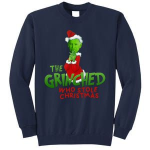 The Grinched Who Stole Christmas Funny Joe Biden Tall Sweatshirt