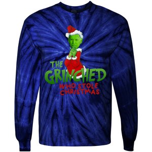 The Grinched Who Stole Christmas Funny Joe Biden Tie-Dye Long Sleeve Shirt