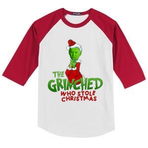 The Grinched Who Stole Christmas Funny Joe Biden Kids Colorblock Raglan Jersey