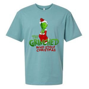 The Grinched Who Stole Christmas Funny Joe Biden Sueded Cloud Jersey T-Shirt