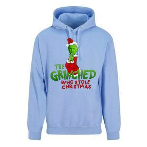 The Grinched Who Stole Christmas Funny Joe Biden Unisex Surf Hoodie