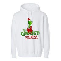 The Grinched Who Stole Christmas Funny Joe Biden Garment-Dyed Fleece Hoodie