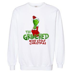 The Grinched Who Stole Christmas Funny Joe Biden Garment-Dyed Sweatshirt