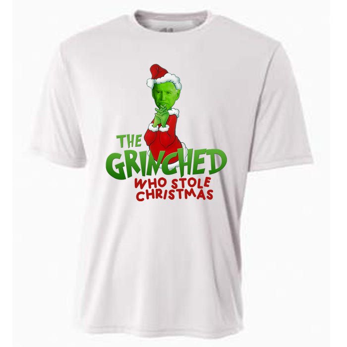 The Grinched Who Stole Christmas Funny Joe Biden Cooling Performance Crew T-Shirt